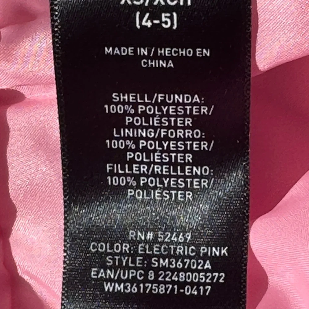 SwissTech Girls Snow Bib Pants XS (4–5) Pink‎ Adjustable Straps Pockets